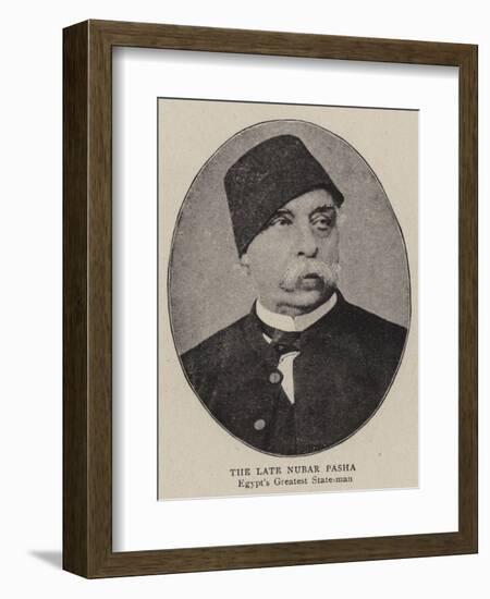 The Late Nubar Pasha-null-Framed Giclee Print