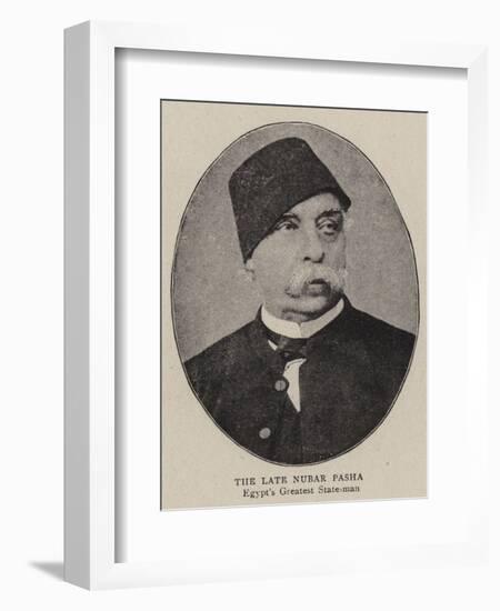 The Late Nubar Pasha-null-Framed Giclee Print