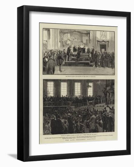 The Late President Garfield-null-Framed Giclee Print