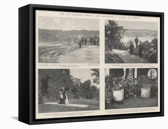 The Late President Mckinley, Last Appearances at Niagara and Buffalo-null-Framed Stretched Canvas