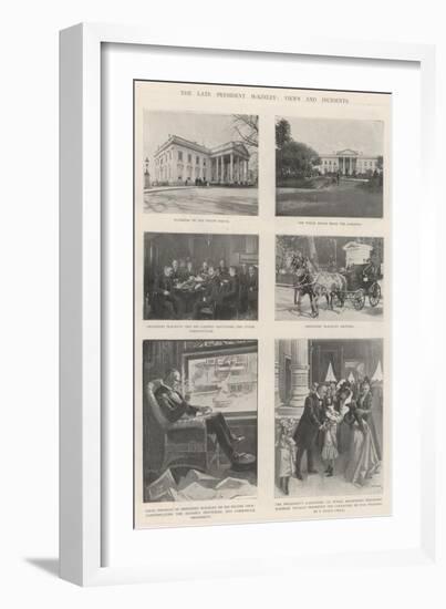 The Late President Mckinley, Views and Incidents-T. Dart Walker-Framed Giclee Print