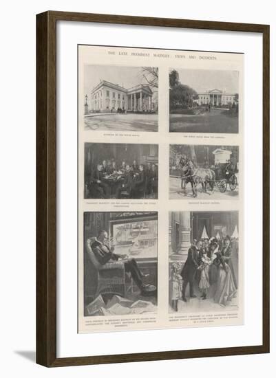 The Late President Mckinley, Views and Incidents-T. Dart Walker-Framed Giclee Print