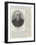 The Late Prince Hohenlohe, German Chancellor-null-Framed Giclee Print