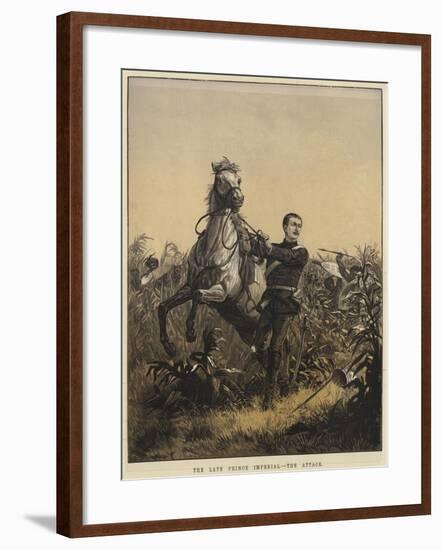 The Late Prince Imperial, the Attack-null-Framed Giclee Print