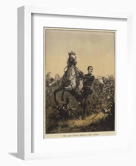 The Late Prince Imperial, the Attack-null-Framed Giclee Print