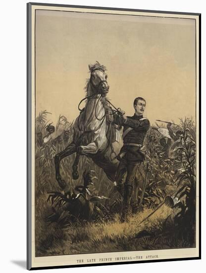 The Late Prince Imperial, the Attack-null-Mounted Giclee Print