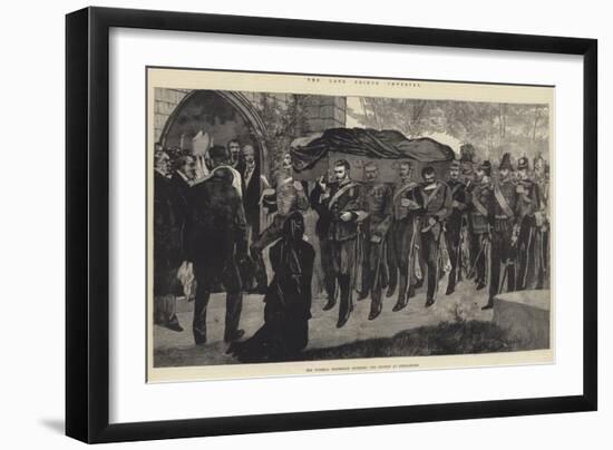 The Late Prince Imperial, the Funeral Procession Entering the Church at Chiselhurst-null-Framed Giclee Print