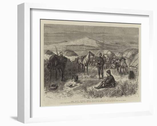 The Late Prince Louis Napoleon, before the Attack-Godefroy Durand-Framed Giclee Print