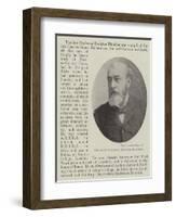 The Late Professor Banister Fletcher-null-Framed Giclee Print