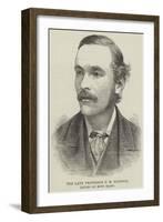 The Late Professor F M Balfour, Killed on Mont Blanc-null-Framed Giclee Print