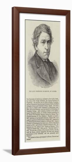 The Late Professor Rolleston, of Oxford-null-Framed Giclee Print