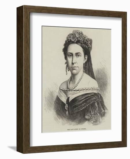 The Late Queen of Sweden-null-Framed Giclee Print