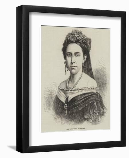 The Late Queen of Sweden-null-Framed Giclee Print