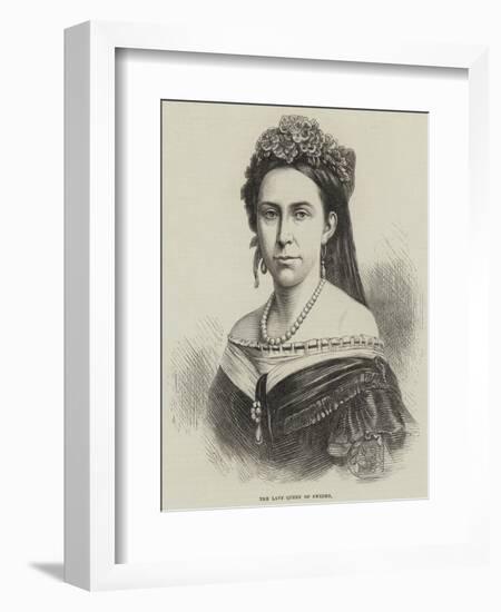 The Late Queen of Sweden-null-Framed Giclee Print