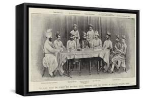 The Late Rajah Sir Gunpat Rao Khudkay, Kcsi, Presiding over the Council of Regency, Gwalior, India-null-Framed Stretched Canvas