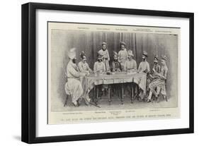 The Late Rajah Sir Gunpat Rao Khudkay, Kcsi, Presiding over the Council of Regency, Gwalior, India-null-Framed Giclee Print