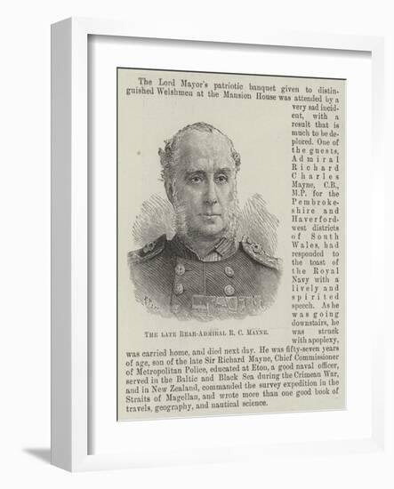 The Late Rear-Admiral R C Mayne-null-Framed Giclee Print