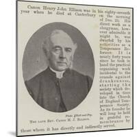 The Late Reverend Canon H J Ellison-null-Mounted Giclee Print