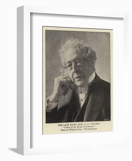 The Late Right Honorable C P Villiers-null-Framed Giclee Print