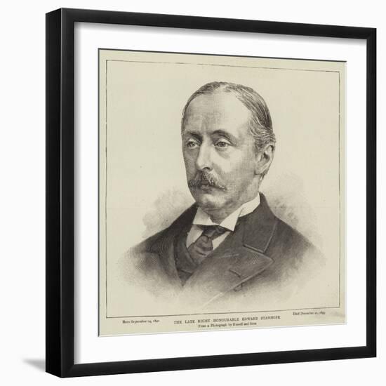 The Late Right Honourable Edward Stanhope-null-Framed Giclee Print
