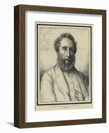 The Late Right Honourable Lord Lytton, Gcmg-null-Framed Giclee Print