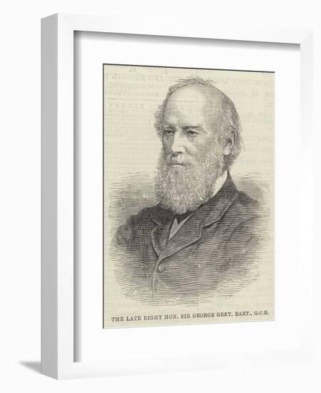 The Late Right Honourable Sir George Grey, Baronet, Gcb-null-Framed Giclee Print