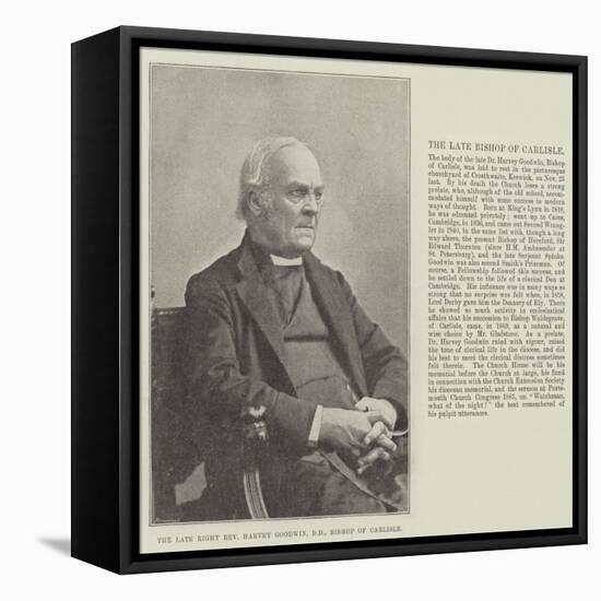 The Late Right Reverend Harvey Goodwin, Dd, Bishop of Carlisle-null-Framed Stretched Canvas