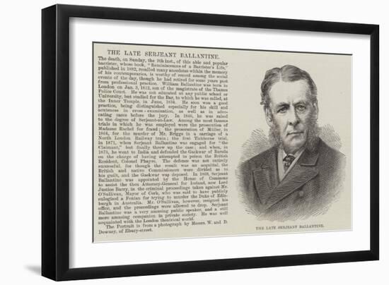 The Late Serjeant Ballantine-null-Framed Giclee Print