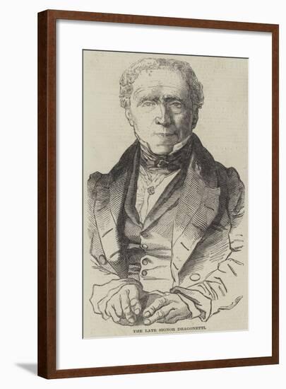The Late Signor Dragonetti-null-Framed Giclee Print