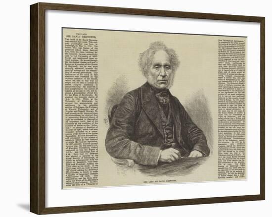 The Late Sir David Brewster-null-Framed Giclee Print