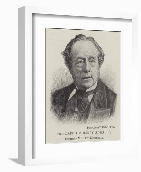 The Late Sir Henry Edwards-null-Framed Giclee Print