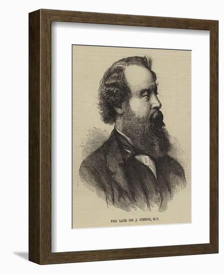 The Late Sir J Simeon-null-Framed Giclee Print