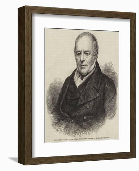 The Late Sir James Lewis Knight Bruce, Lord Justice of Appeal in Chancery-null-Framed Giclee Print