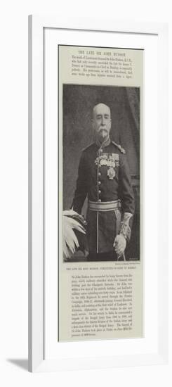 The Late Sir John Hudson, Commander-In-Chief in Bombay-null-Framed Giclee Print