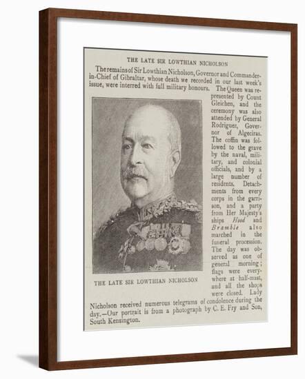 The Late Sir Lowthian Nicholson-null-Framed Giclee Print