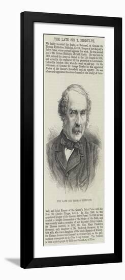 The Late Sir Thomas Biddulph-null-Framed Giclee Print