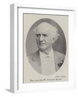 The Late Sir W Cunliffe Brooks-null-Framed Giclee Print