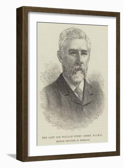 The Late Sir William Kirby Green, British Minister in Morocco-null-Framed Giclee Print