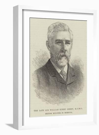 The Late Sir William Kirby Green, British Minister in Morocco-null-Framed Giclee Print