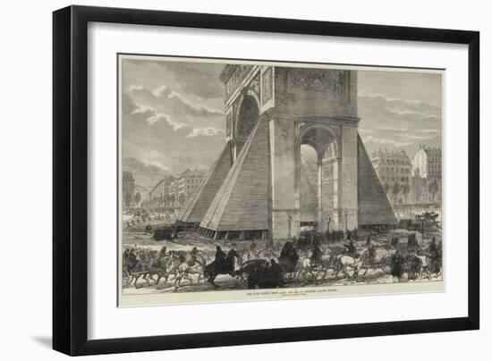 The Late Sorties from Paris, the Arc De Triomphe, Champs Elysees-null-Framed Giclee Print