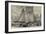 The Late Sorties from Paris, the Arc De Triomphe, Champs Elysees-null-Framed Premium Giclee Print