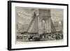 The Late Sorties from Paris, the Arc De Triomphe, Champs Elysees-null-Framed Giclee Print