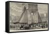 The Late Sorties from Paris, the Arc De Triomphe, Champs Elysees-null-Framed Stretched Canvas