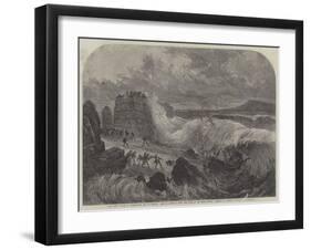 The Late Storm at Kingstown, Bay of Dublin, Loss of Captain Boyd and Five of His Crew-null-Framed Giclee Print