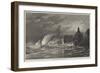 The Late Storms, Heavy Sea at Hastings-null-Framed Giclee Print