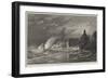 The Late Storms, Heavy Sea at Hastings-null-Framed Giclee Print