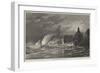 The Late Storms, Heavy Sea at Hastings-null-Framed Giclee Print