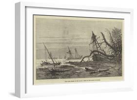 The Late Storms in the Baltic, Scene on the Coast of Falster-null-Framed Giclee Print