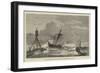 The Late Storms in the Baltic, Scene on the Coast of Zealand, Off Kjoge-null-Framed Giclee Print