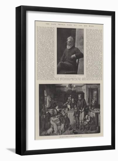 The Late Thomas Faed, RA, and His Work-Thomas Faed-Framed Giclee Print